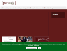 Tablet Screenshot of parkcafe-berlin.de